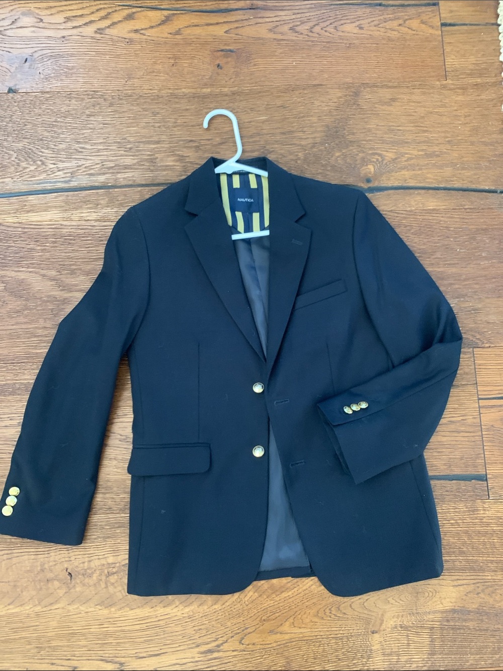 Nautica Black Blazer with Gold Buttons